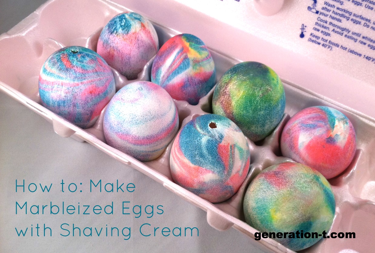 Dye Easter Eggs with Shaving Cream « Generation T