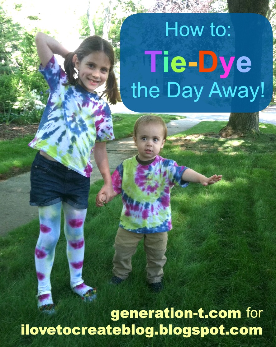 DIY Bullseye Tie-dye T-shirts for all the Cousins 