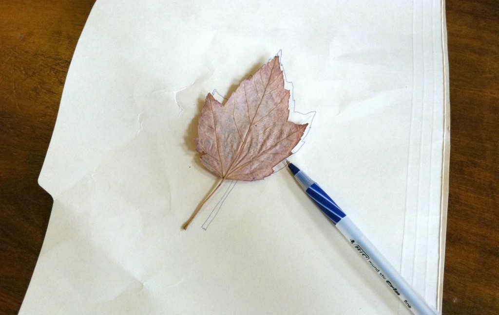 Leaf stencil trace