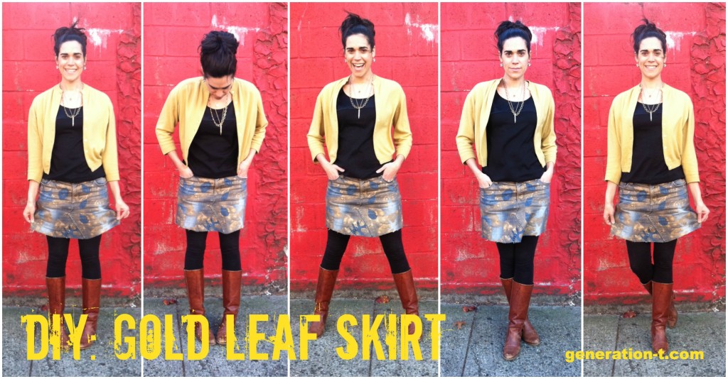 Gold Leaf Skirt generation-t.com