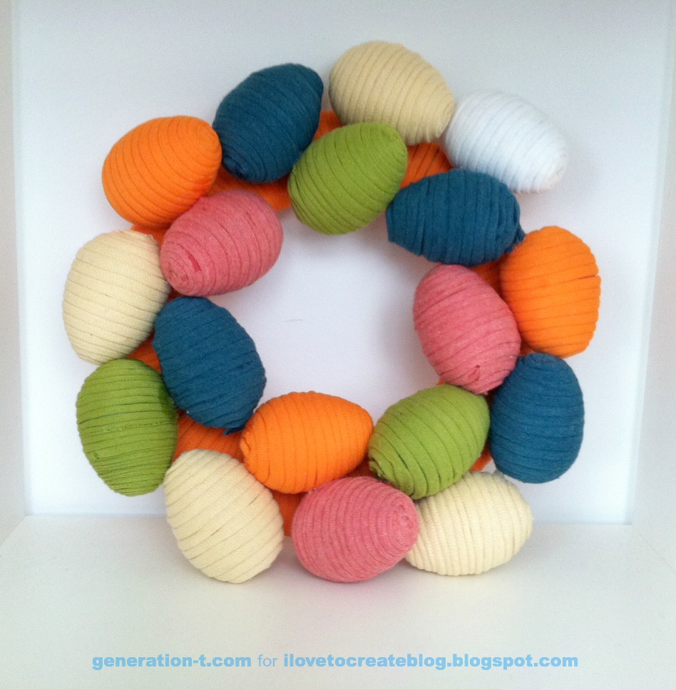 t-shirt yarn wreath generation-t.com